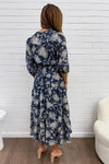 Navy Cream Floral