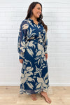 Blue Cream Floral