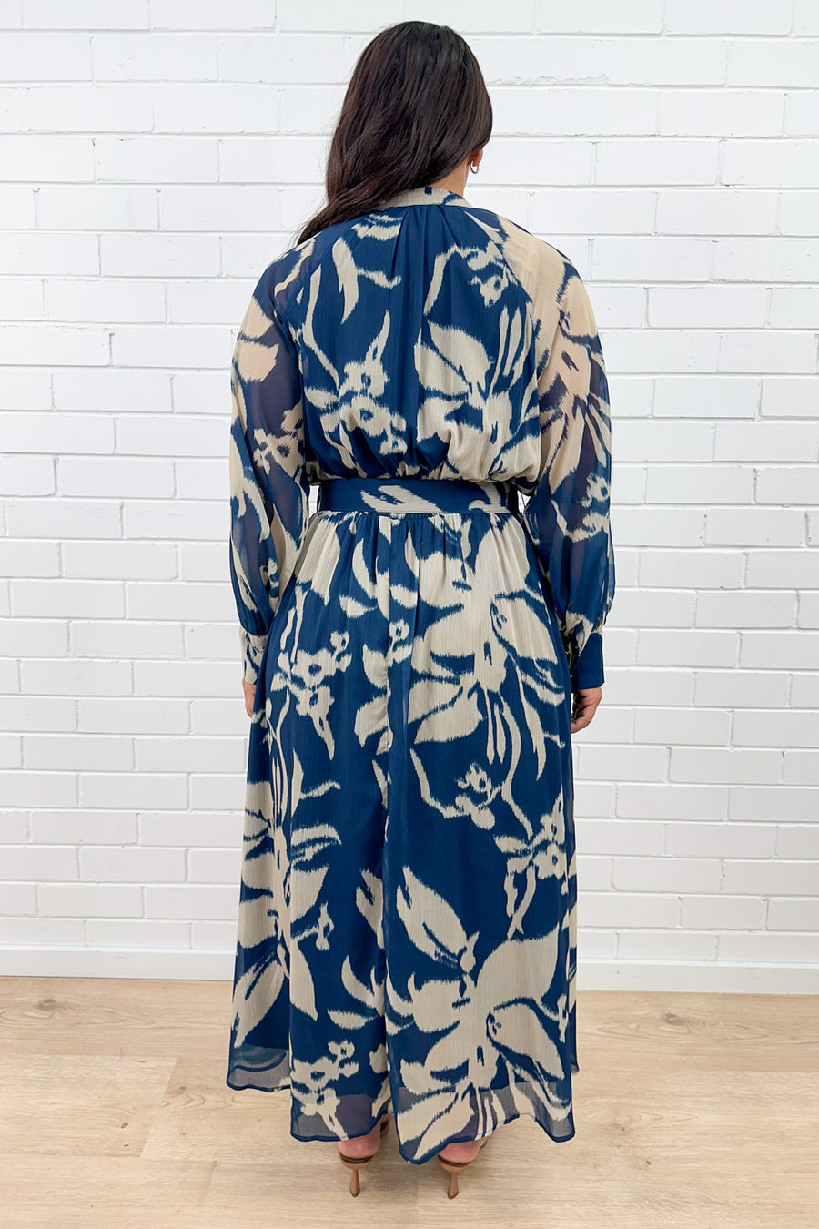 Blue Cream Floral