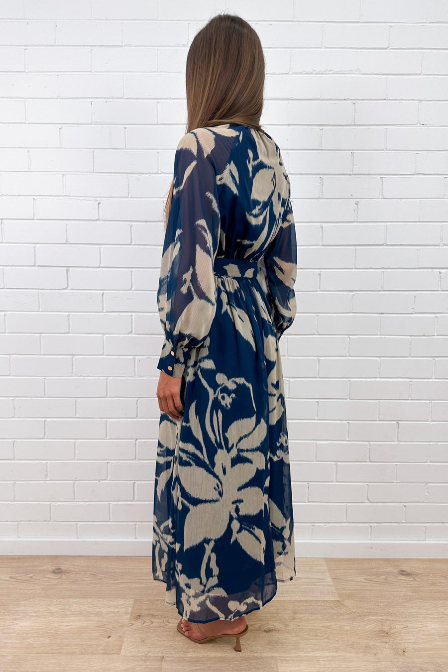 Blue Cream Floral