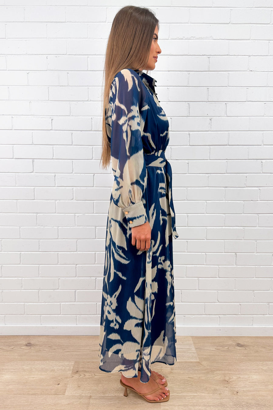 Blue Cream Floral