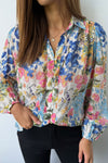 Blue Pink Floral