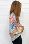 Blue Pink Floral