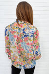 Blue Pink Floral