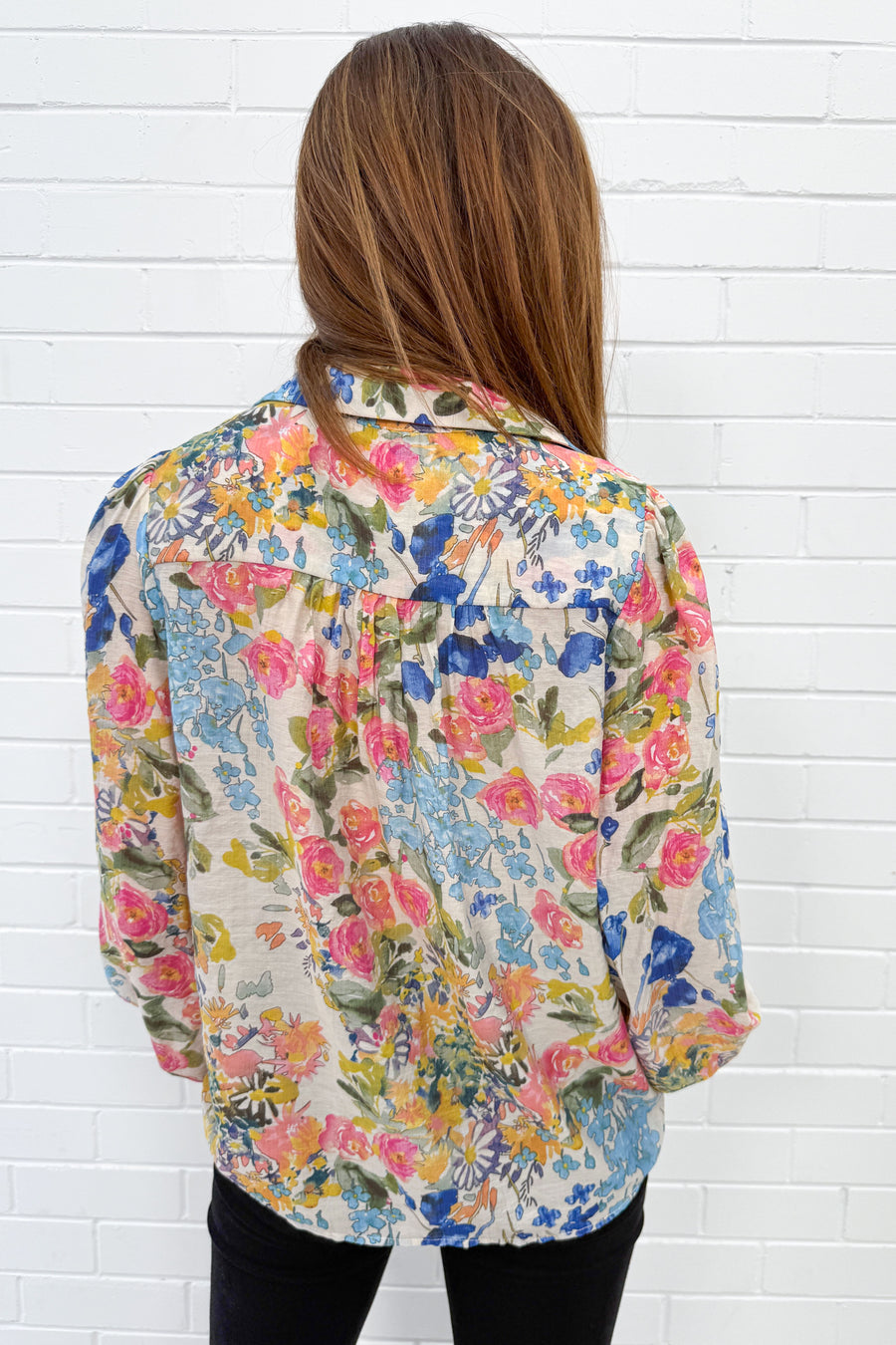 Blue Pink Floral