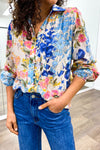 Blue Pink Floral