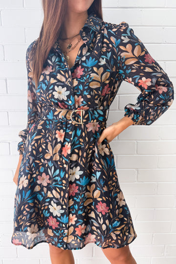 Black Blue Floral: kym