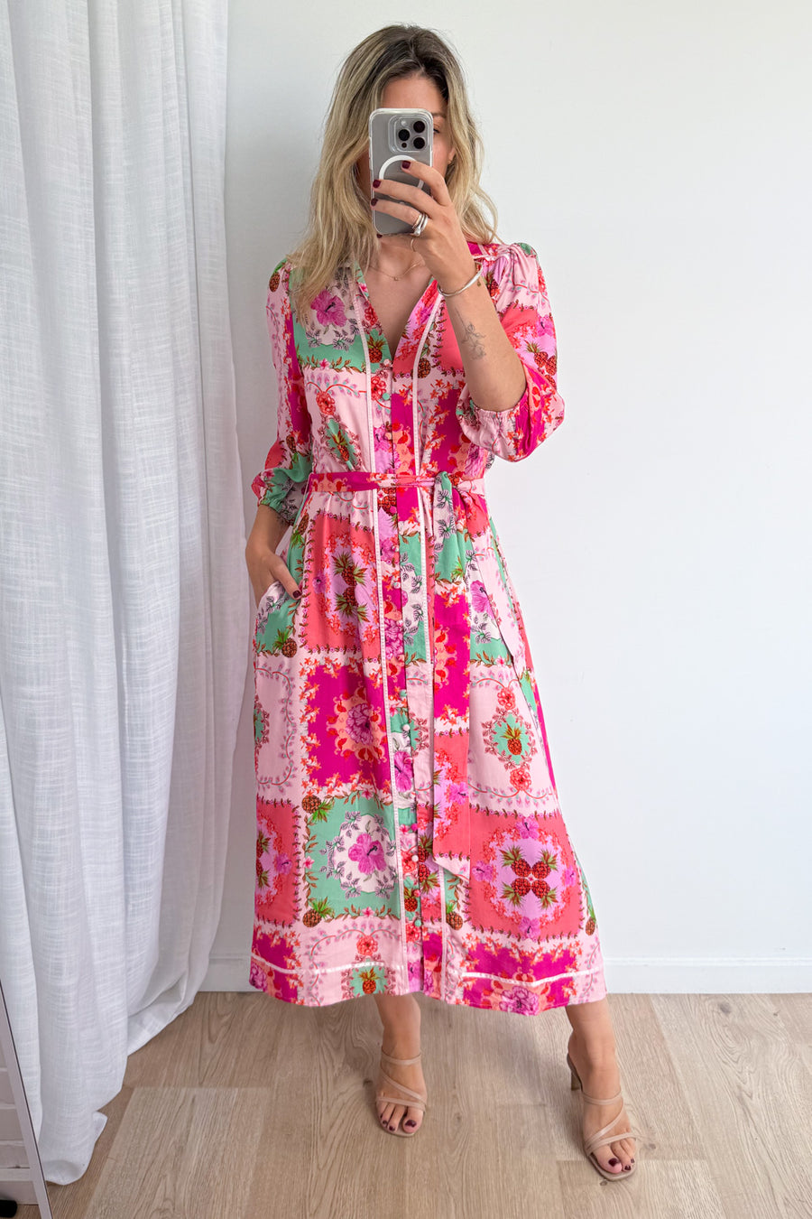 Pink Floral Patchwork