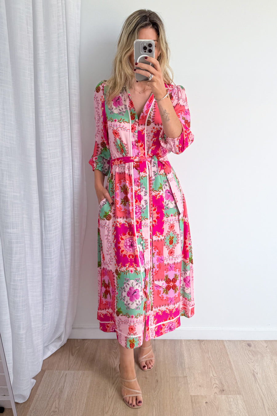 Pink Floral Patchwork