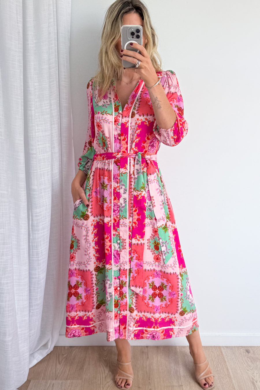 Pink Floral Patchwork