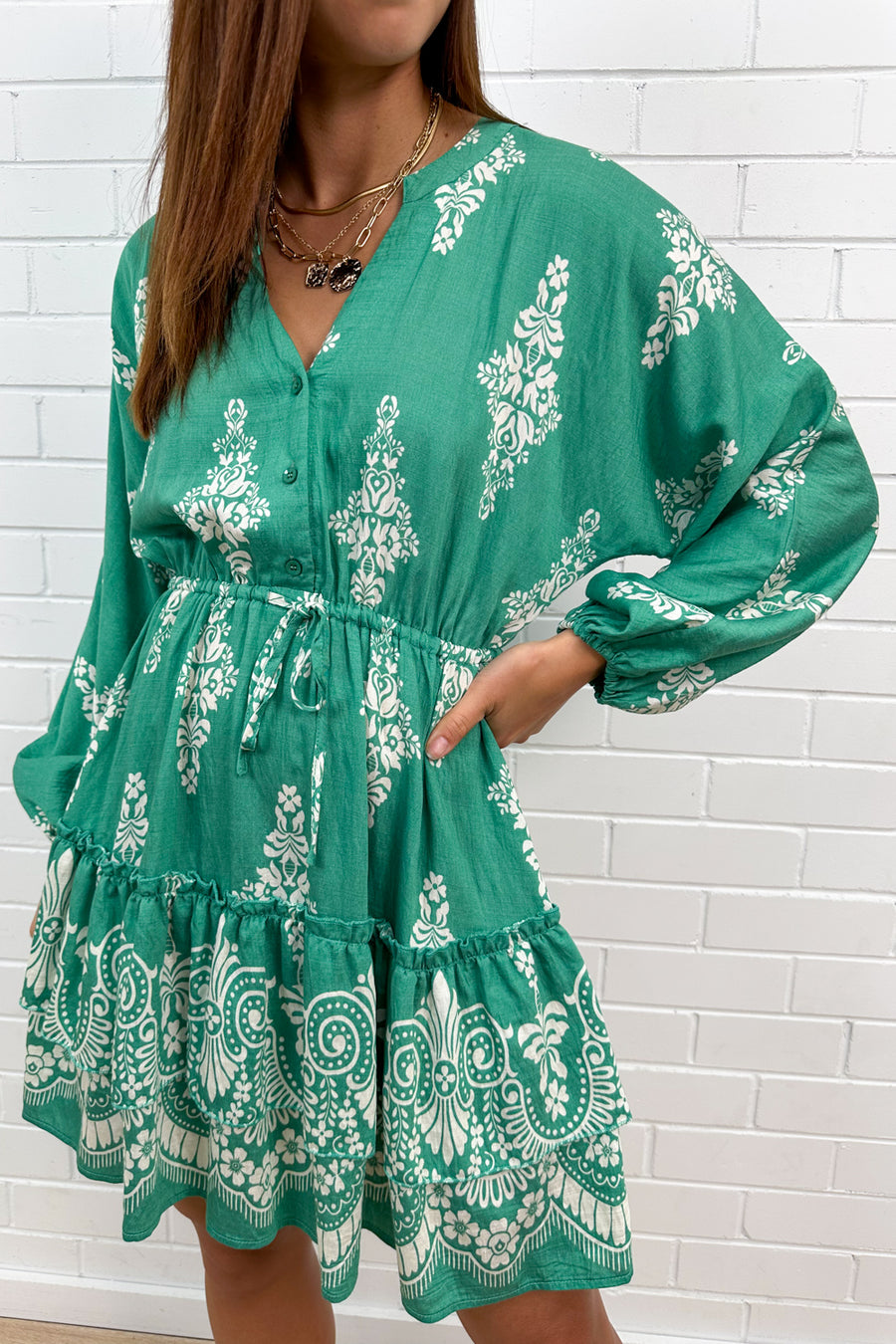 Green Abstract Print