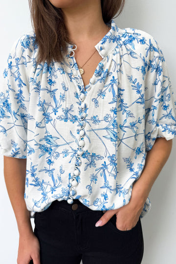 Blue Floral: tah