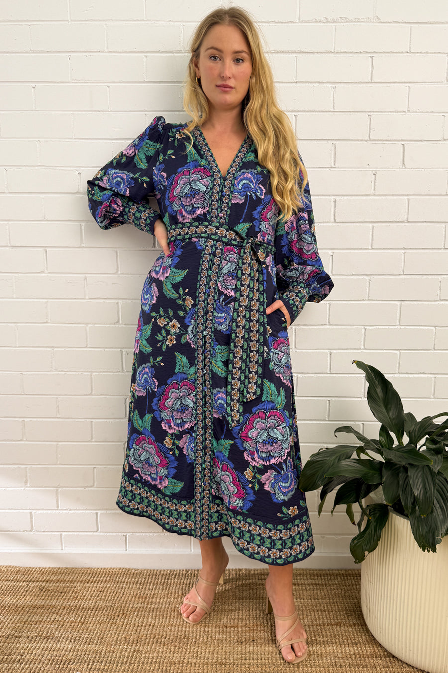 Navy Floral