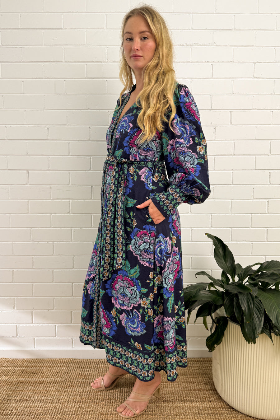 Navy Floral