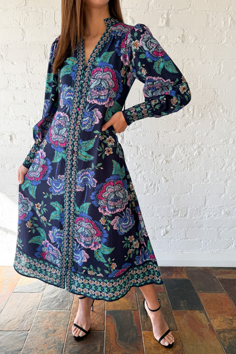 Navy Floral