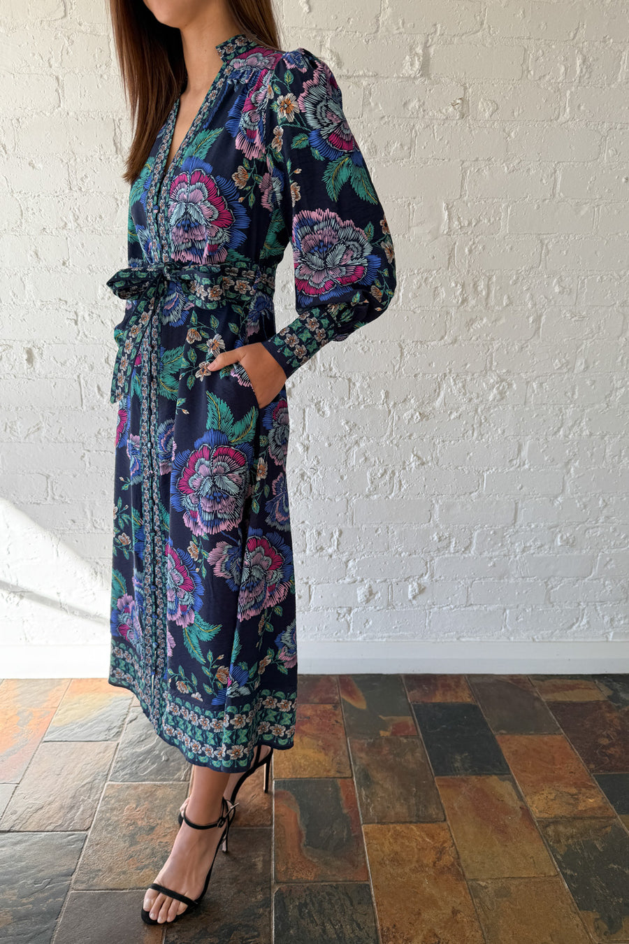 Navy Floral