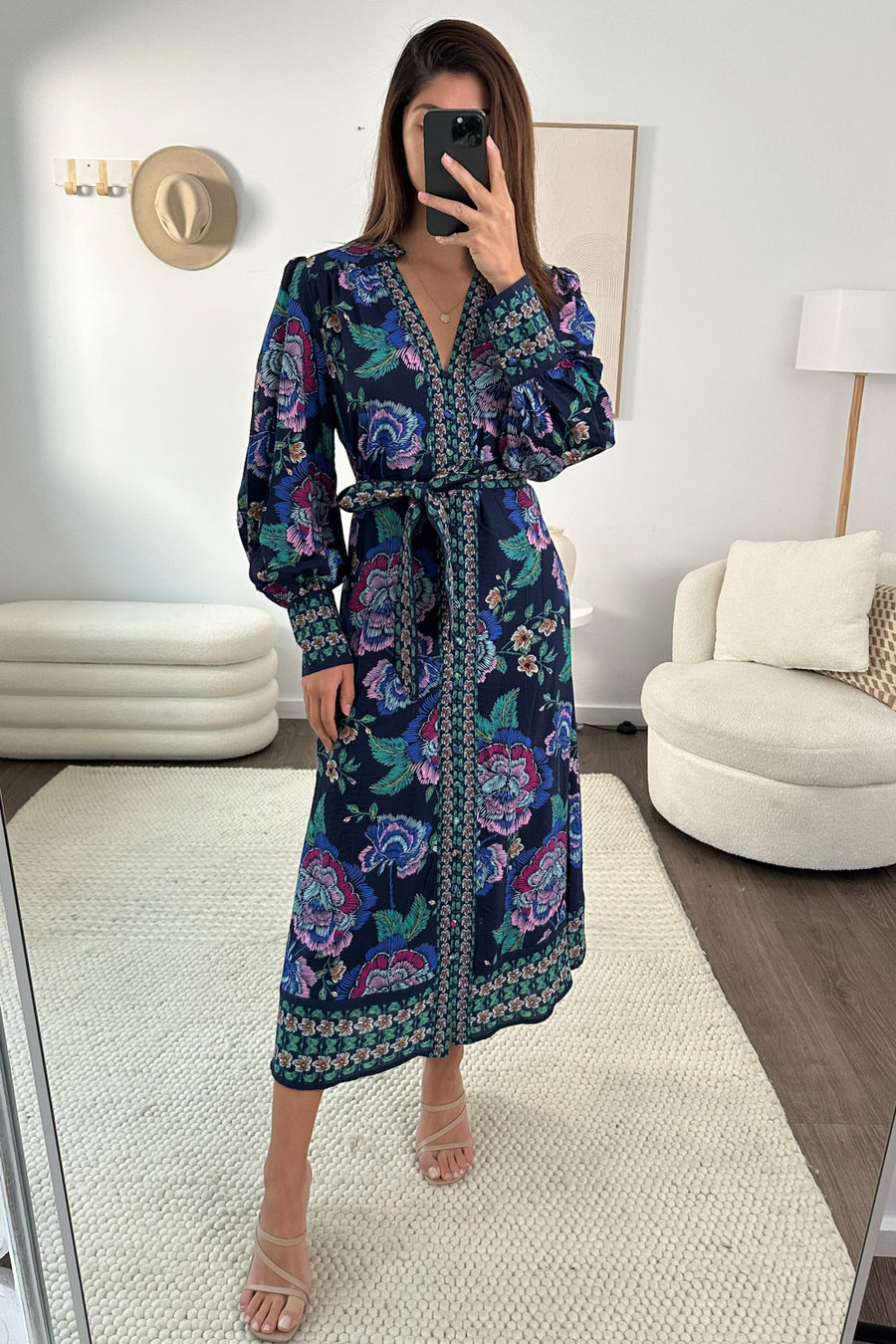 Navy Floral