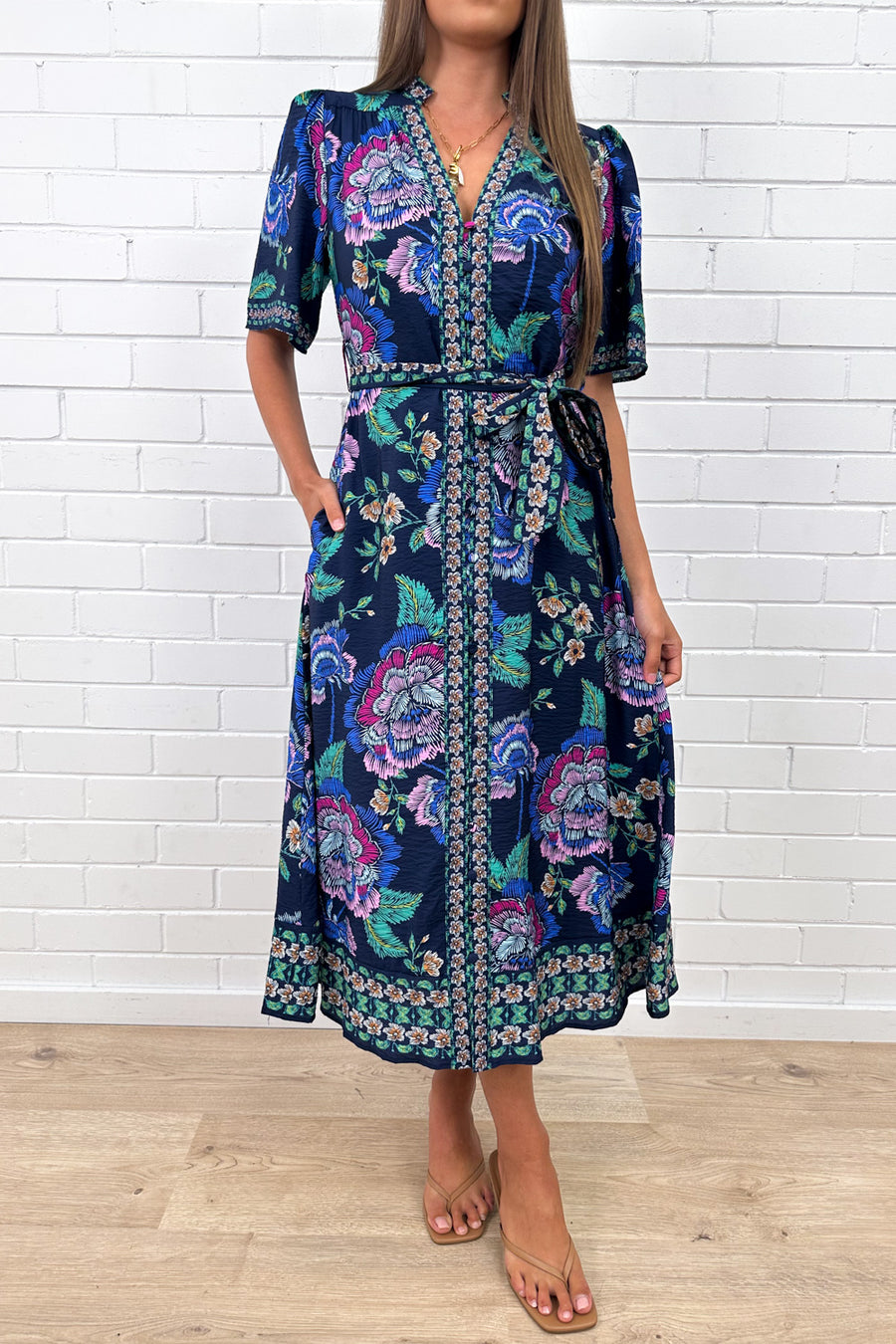 Navy Floral
