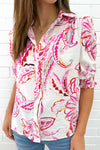Pink Paisley Floral