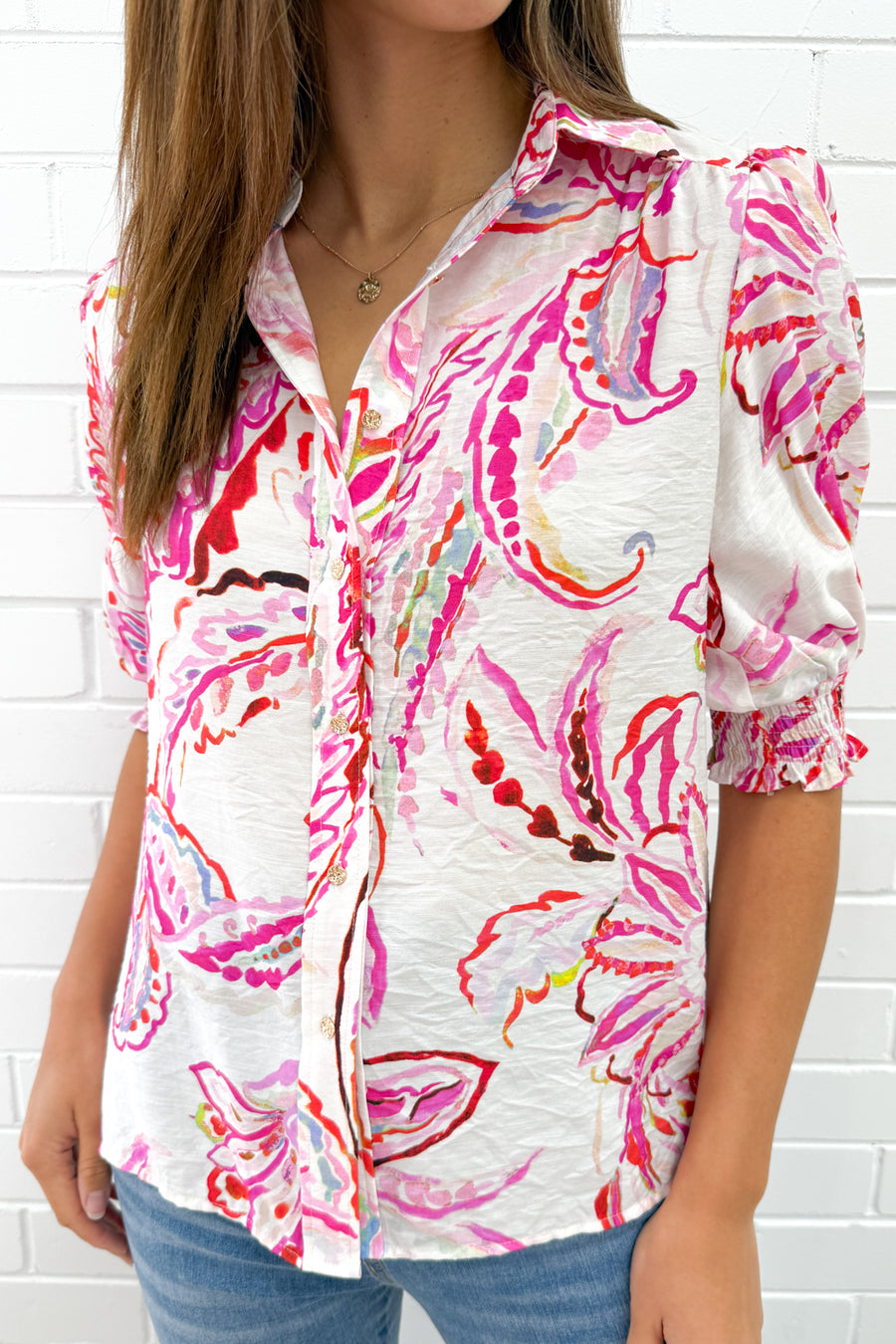 Pink Paisley Floral