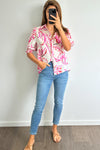 Pink Paisley Floral