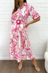 Pink Paisley Floral