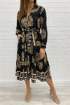 Black Tan Print