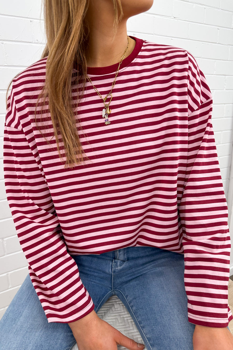 Burgundy Stripe