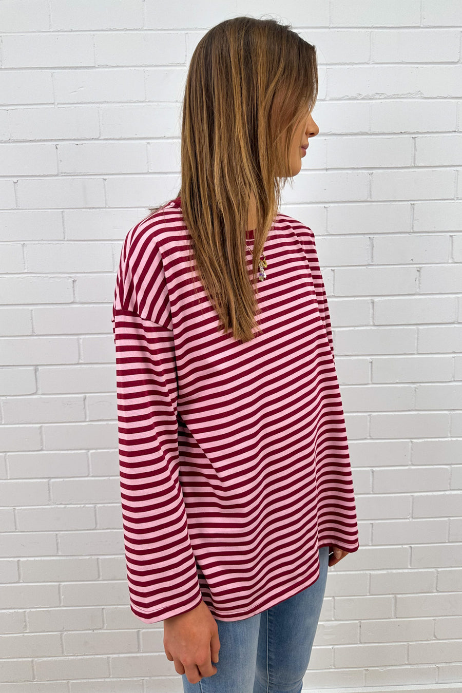 Burgundy Stripe