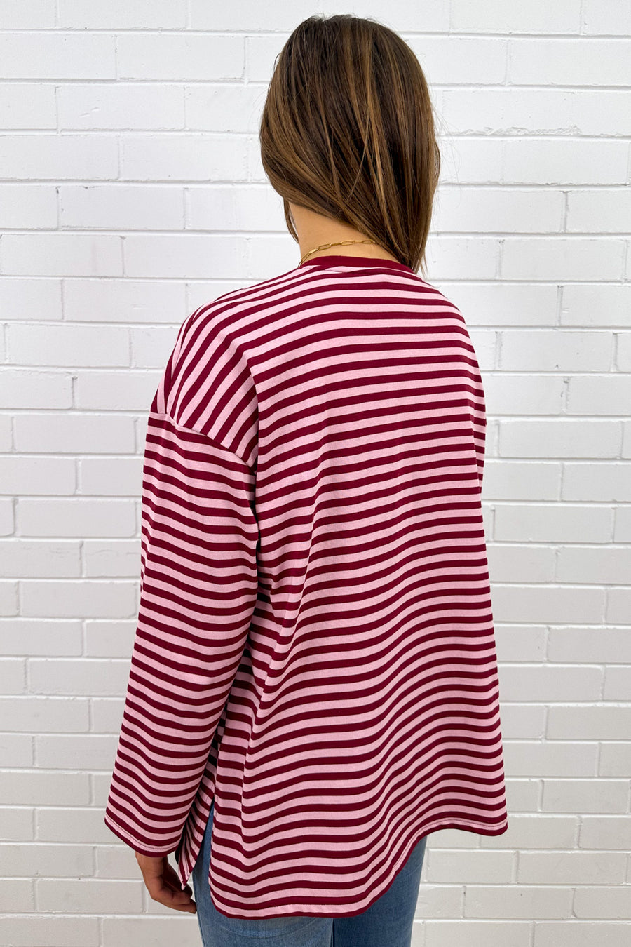 Burgundy Stripe
