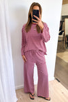 Burgundy Stripe