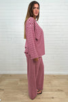 Burgundy Stripe