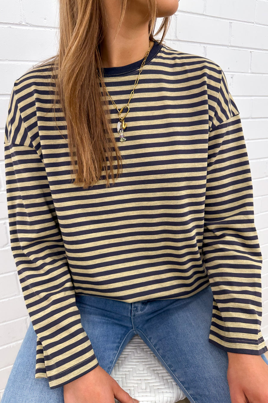 Washed Yellow Stripe
