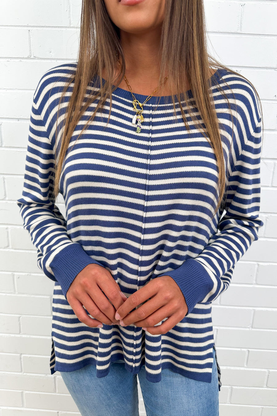 Blue White Stripe