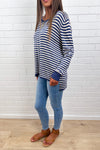 Blue White Stripe