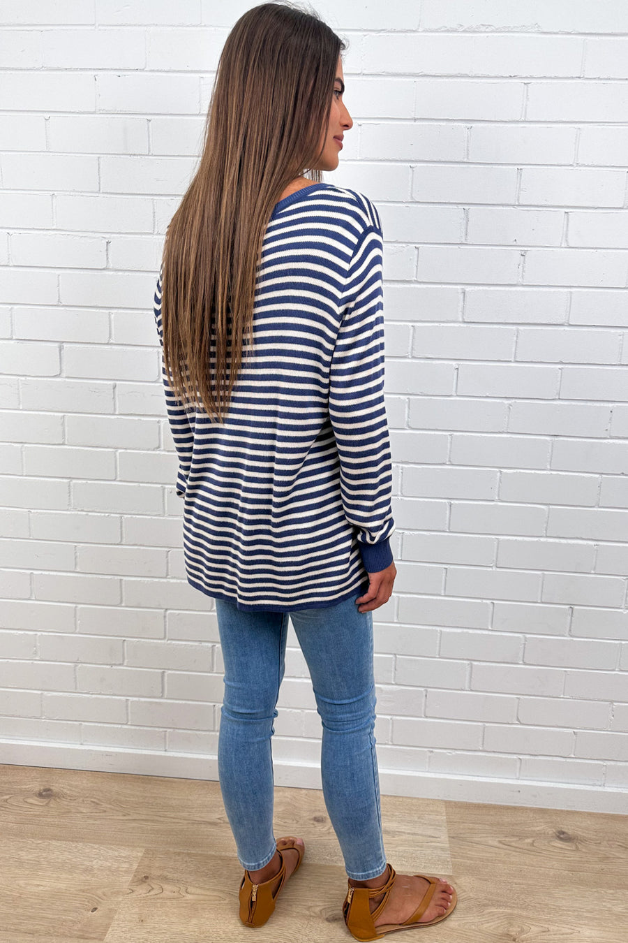 Blue White Stripe