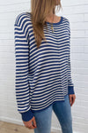 Blue White Stripe