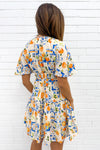 Orange Blue Print