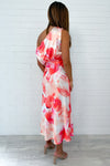 Coral Pink Floral