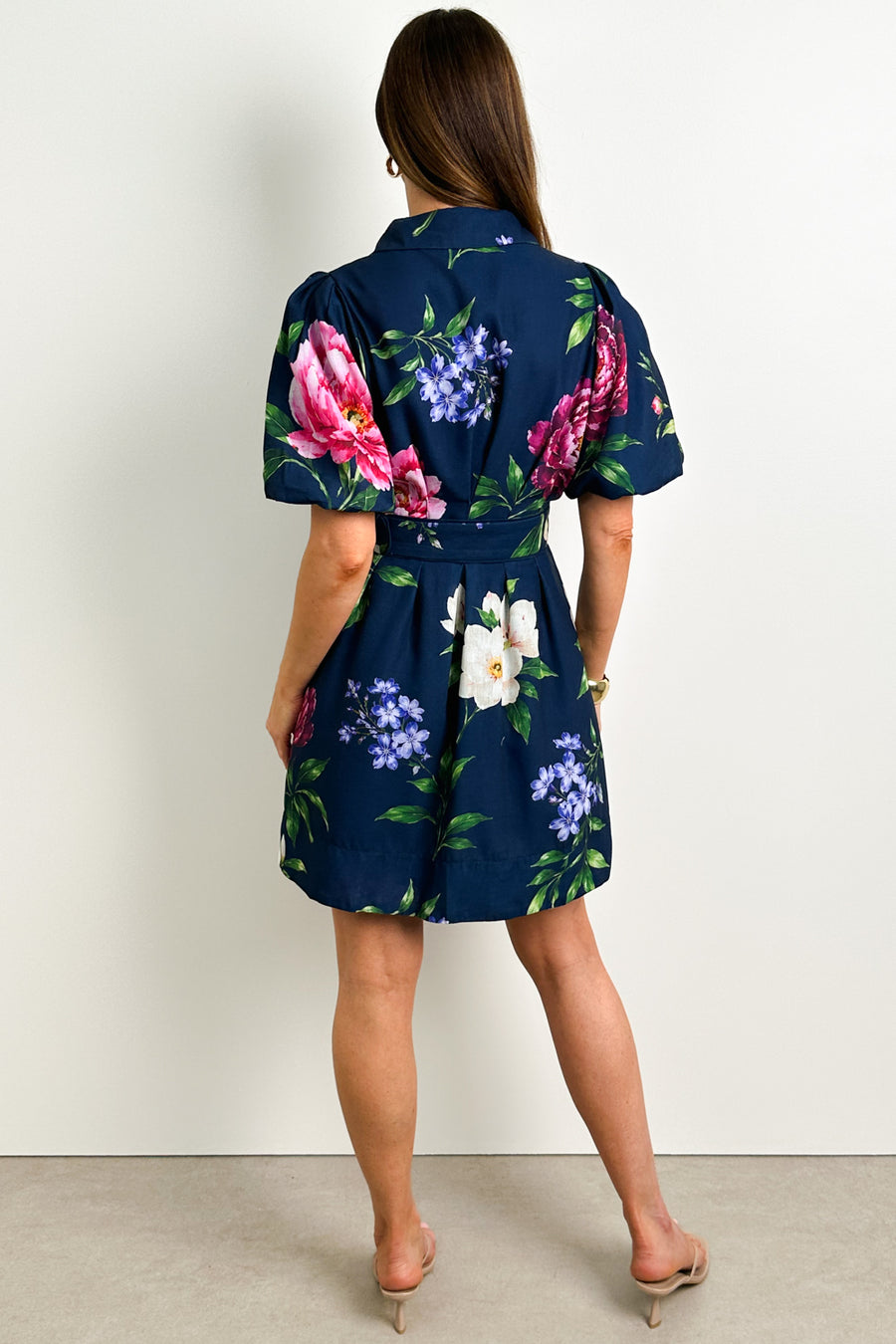 Navy Pink Floral