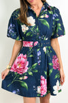 Navy Pink Floral