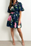 Navy Pink Floral