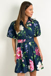 Navy Pink Floral