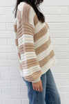 White beige Stripe