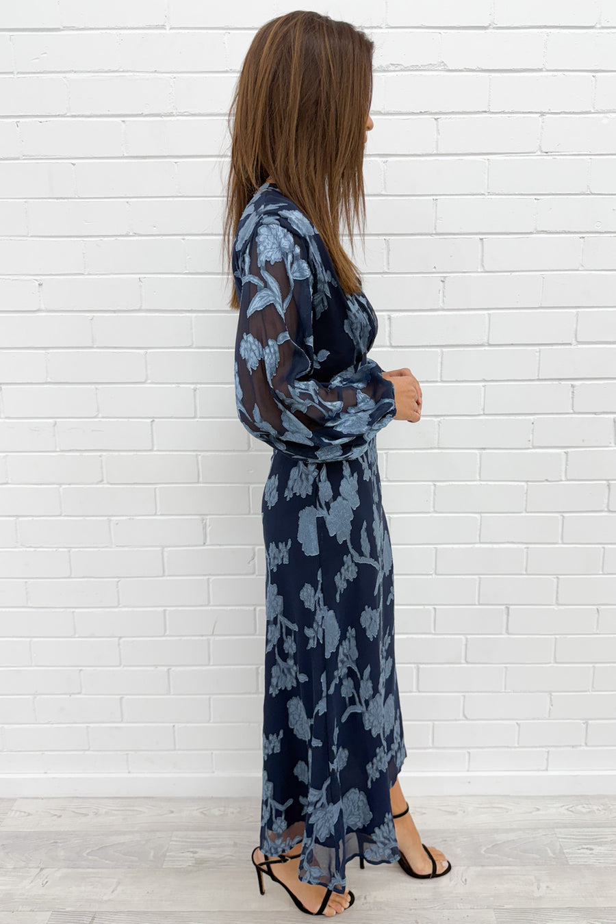 Navy Blue Burnout