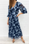 Navy Blue Burnout