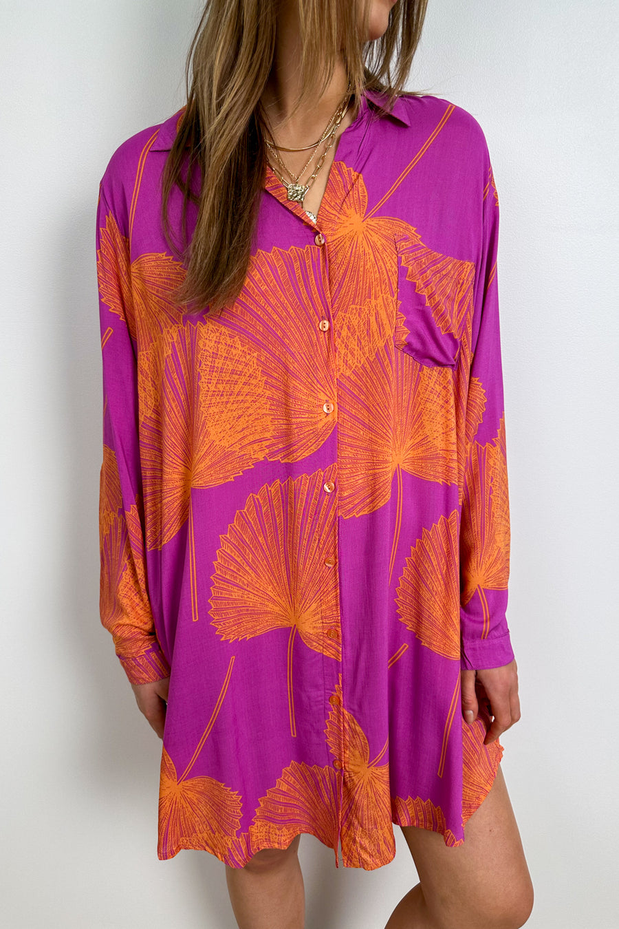 Purple Orange Palm