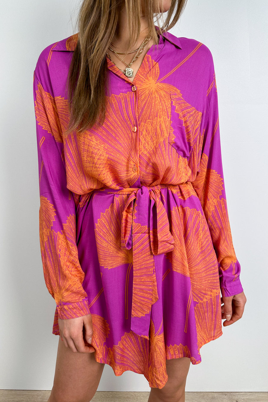 Purple Orange Palm