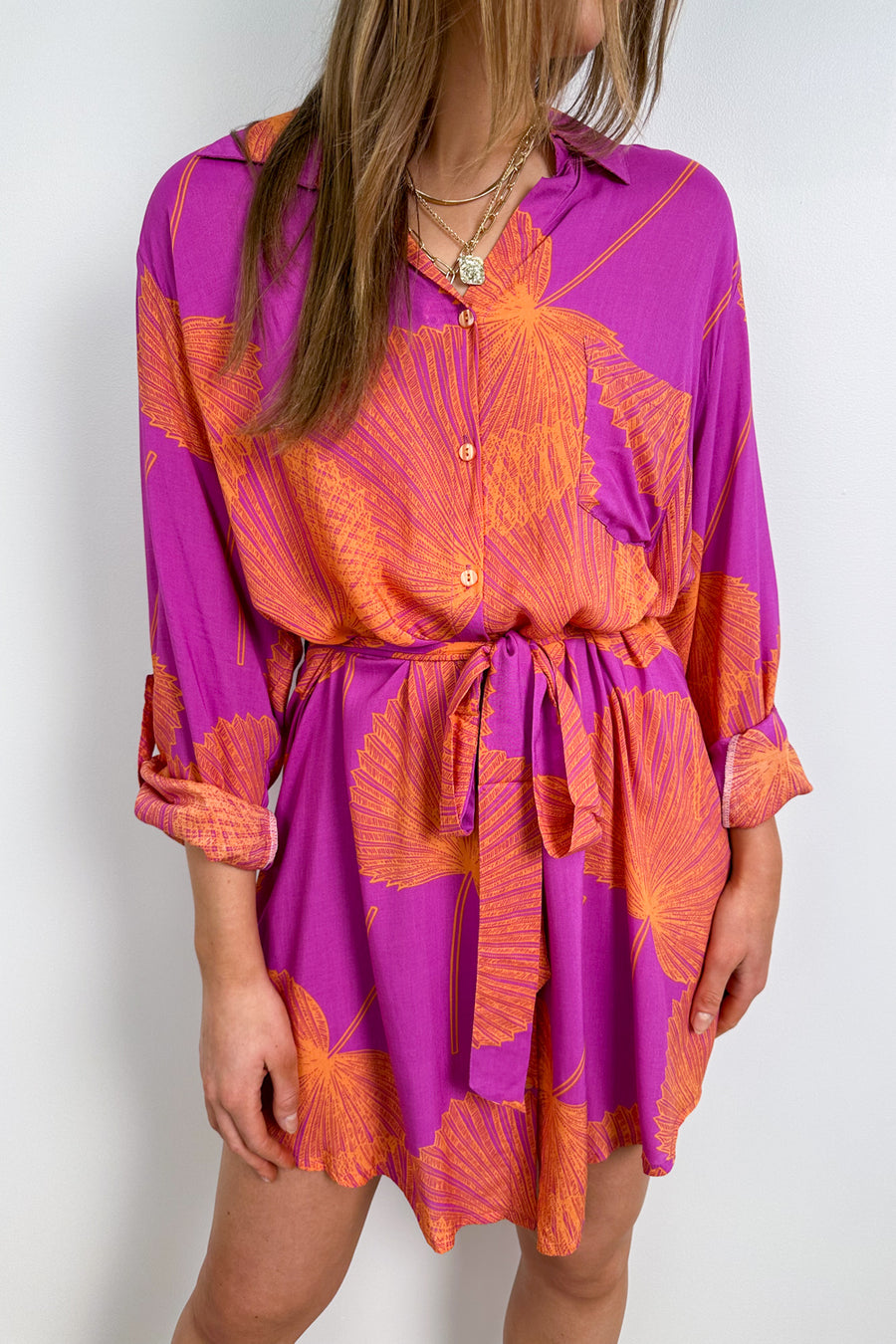 Purple Orange Palm