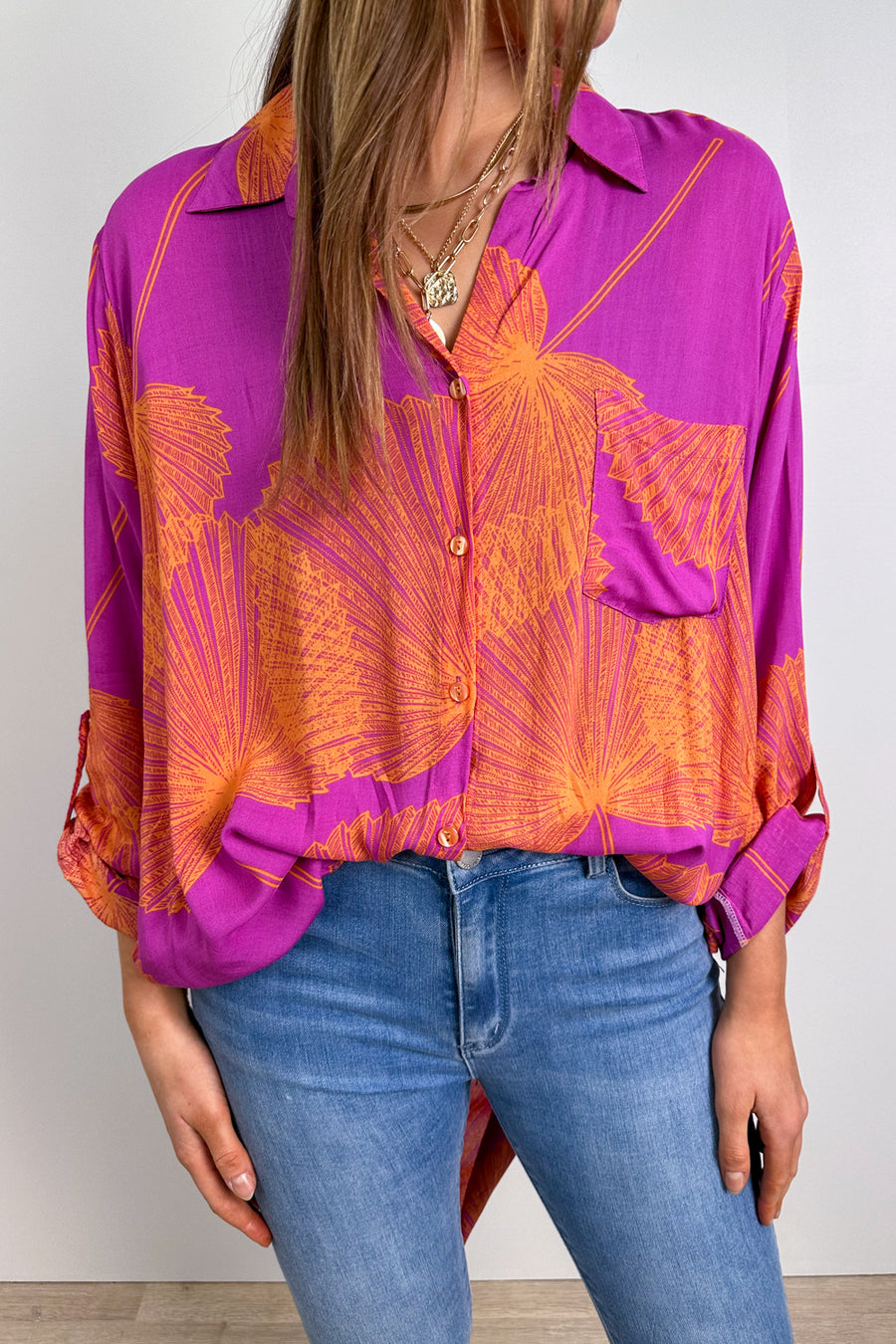 Purple Orange Palm